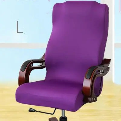 Executive Office Chair Covers Stretchable VELUNE Purple-L