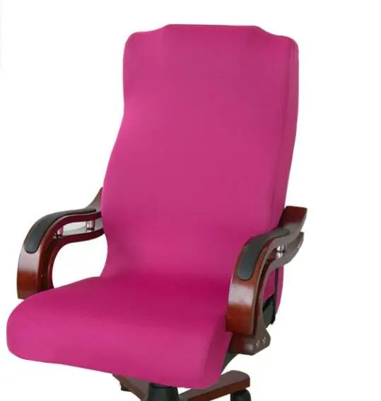 Executive Office Chair Covers Stretchable VELUNE Red-M