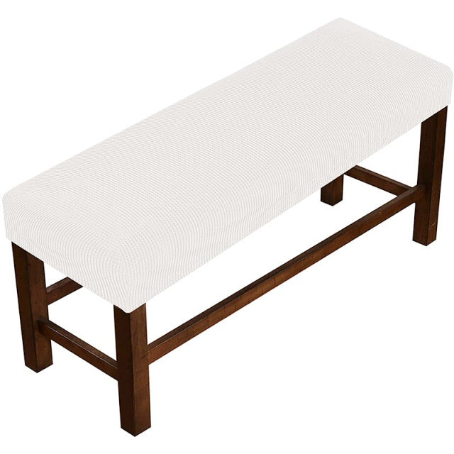 Bench Slipcover Velvet Dustproof CELINE White-120x50x20cm