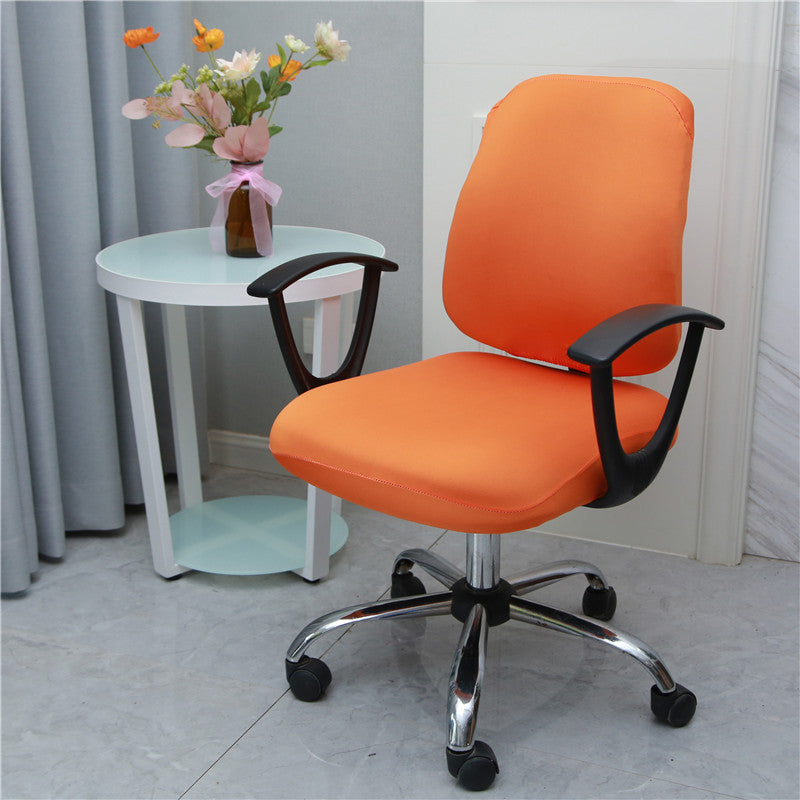 Task Chair Cover Stretch Split Armrest Elodie Orange Split-Average Size