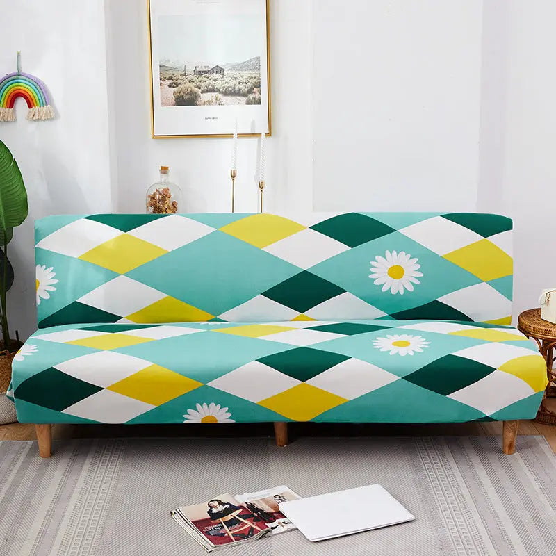 Futon Cover Printed Stretchable LUMIÈRE Daisy-Pillow Cover