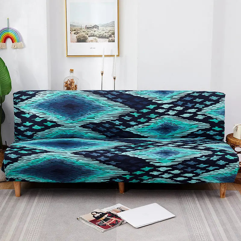 Futon Cover Printed Stretchable LUMIÈRE Landir-Sofa Cover