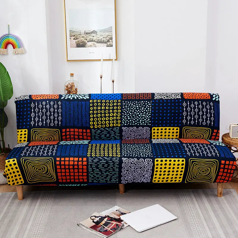 Futon Cover Printed Stretchable LUMIÈRE Prague-Sofa Cover