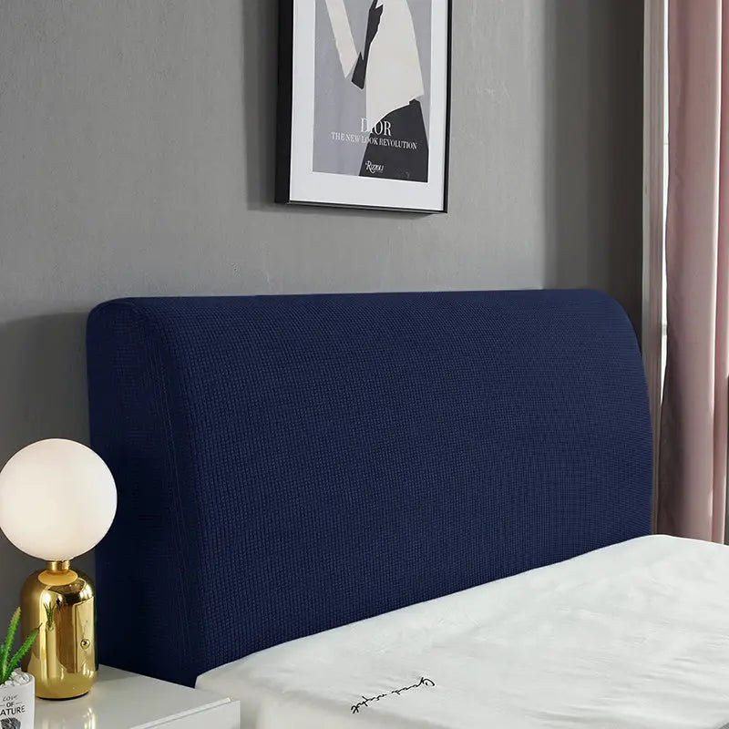 Headboard Covers Cotton Washable ELOISEX Dark Blue-150cm