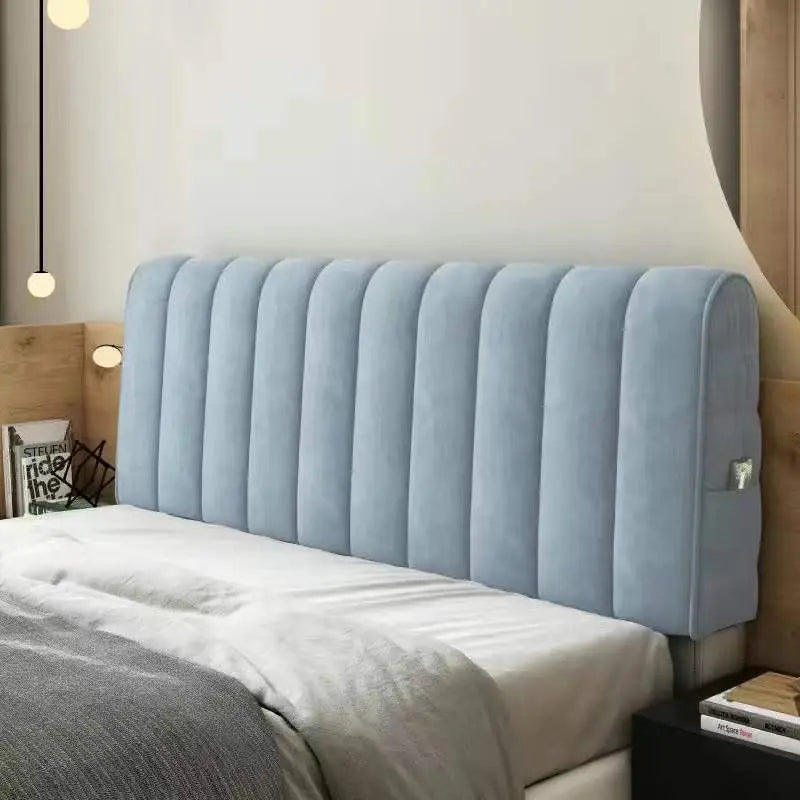 Headboard Covers Quilted Washable LUMIERA Blue-200cm