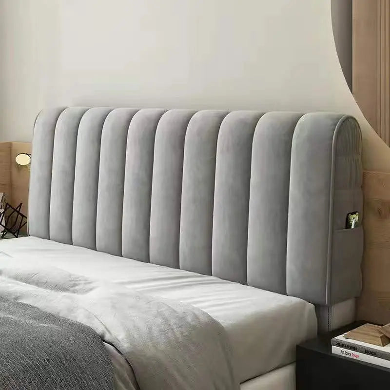 Headboard Covers Quilted Washable LUMIERA Grey-200cm