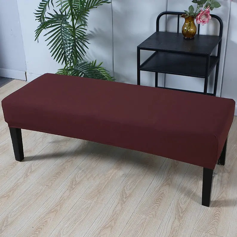 Headboard Covers Stretchable Linen VIVANE Coffee-155 × 45 × 30cm