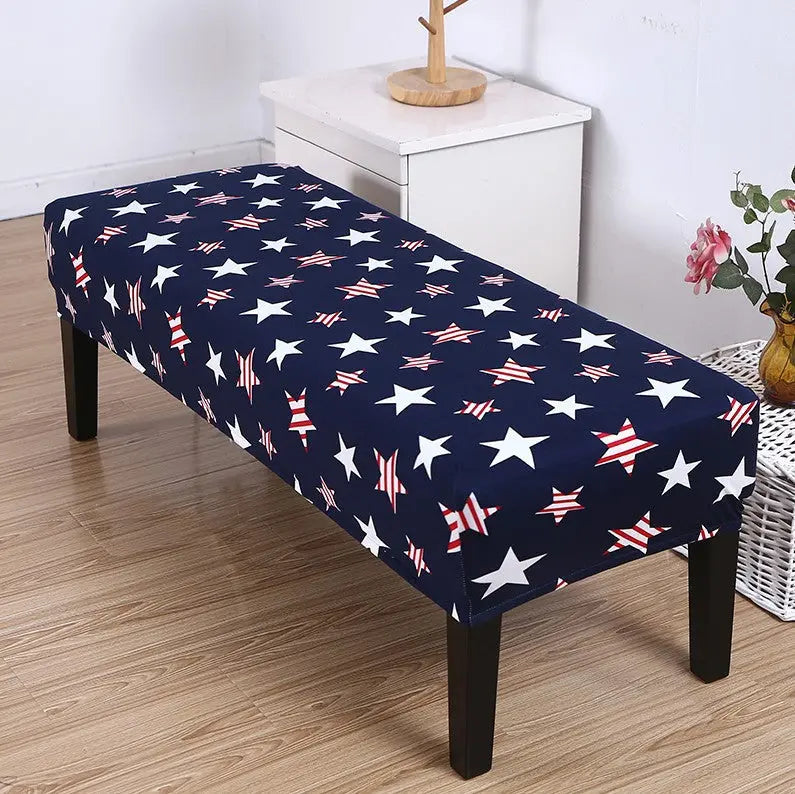 Headboard Covers Stretchable Linen VIVANE Dark Blue-75 × 85 × 30cm