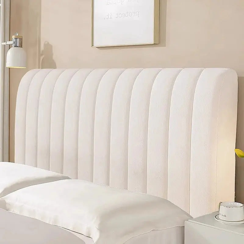 Headboard Covers Velvet Quilted CIELLE Beige-220CM