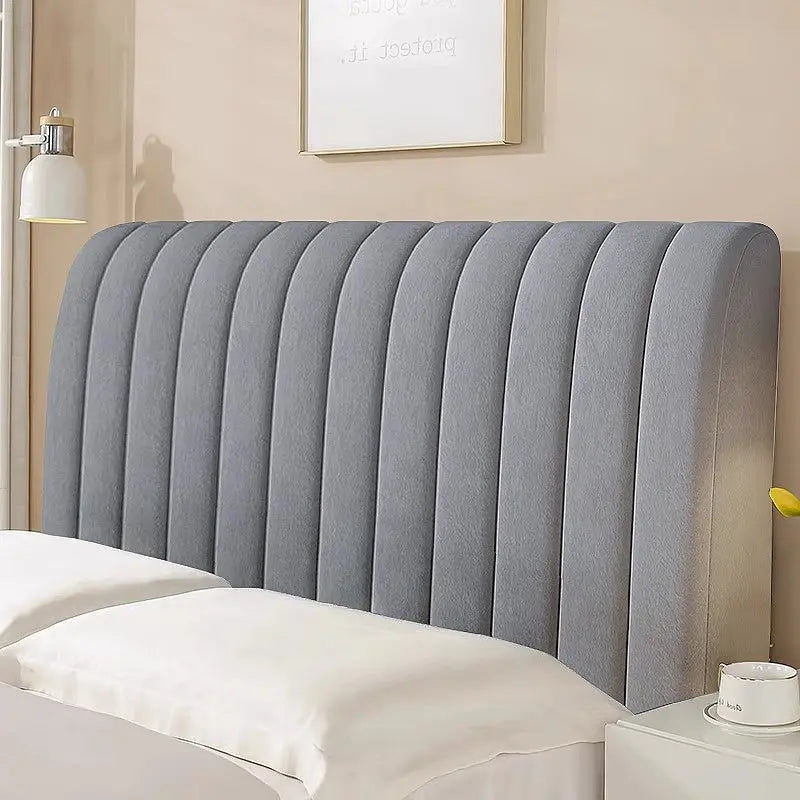 Headboard Covers Velvet Quilted CIELLE Dark Gray-190CM