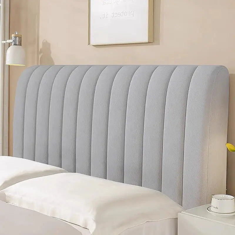 Headboard Covers Velvet Quilted CIELLE Light Gray-200CM