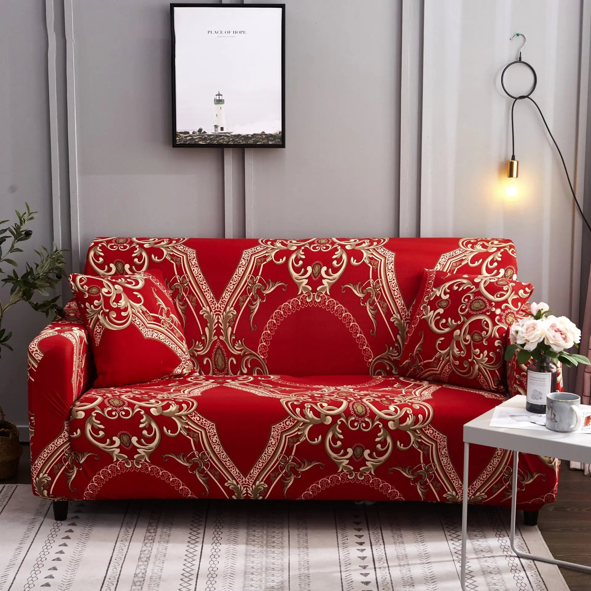 Loveseat Cover Stretch Pet-Friendly LUMIÈRE Generation Tianjiao-Single seat 90 140cm-Without pillowcase