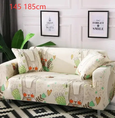 Loveseat Covers Cartoon Cloth LUMERE Beige-145 185cm