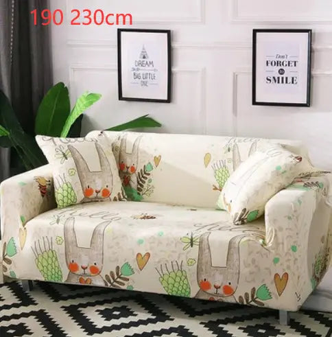 Loveseat Covers Cartoon Cloth LUMERE Beige-190 230cm