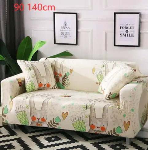Loveseat Covers Cartoon Cloth LUMERE Beige-90 140cm