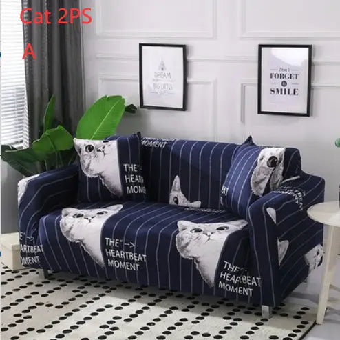 Loveseat Covers Cartoon Cloth LUMERE Cat 2PS-A