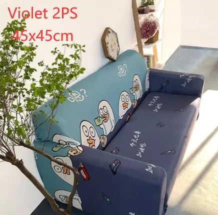 Loveseat Covers Cartoon Cloth LUMERE Violet 2PS-45x45cm