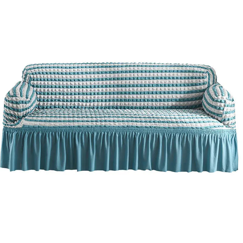 Loveseat Covers Lace Pet-Friendly ELIORA Two color blue-pillowcase