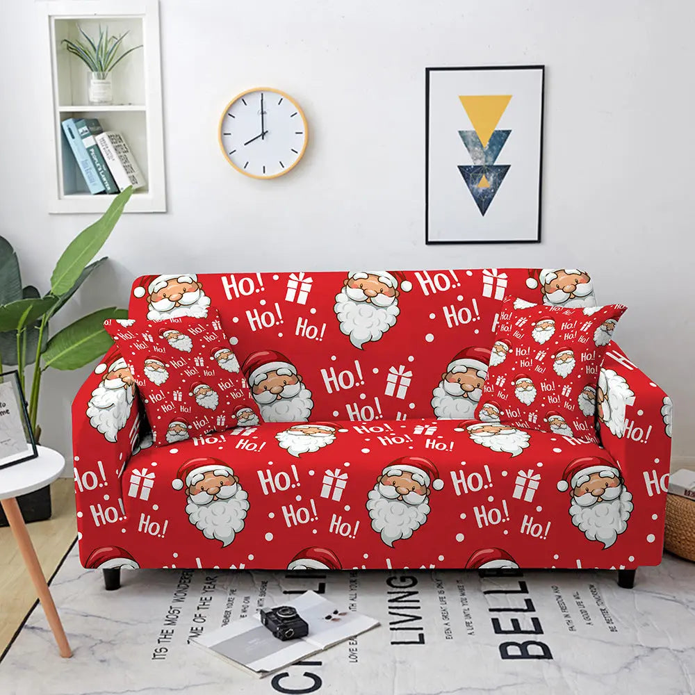 Loveseat Covers Polyester Festive Luminel Christmas2-145to185cm