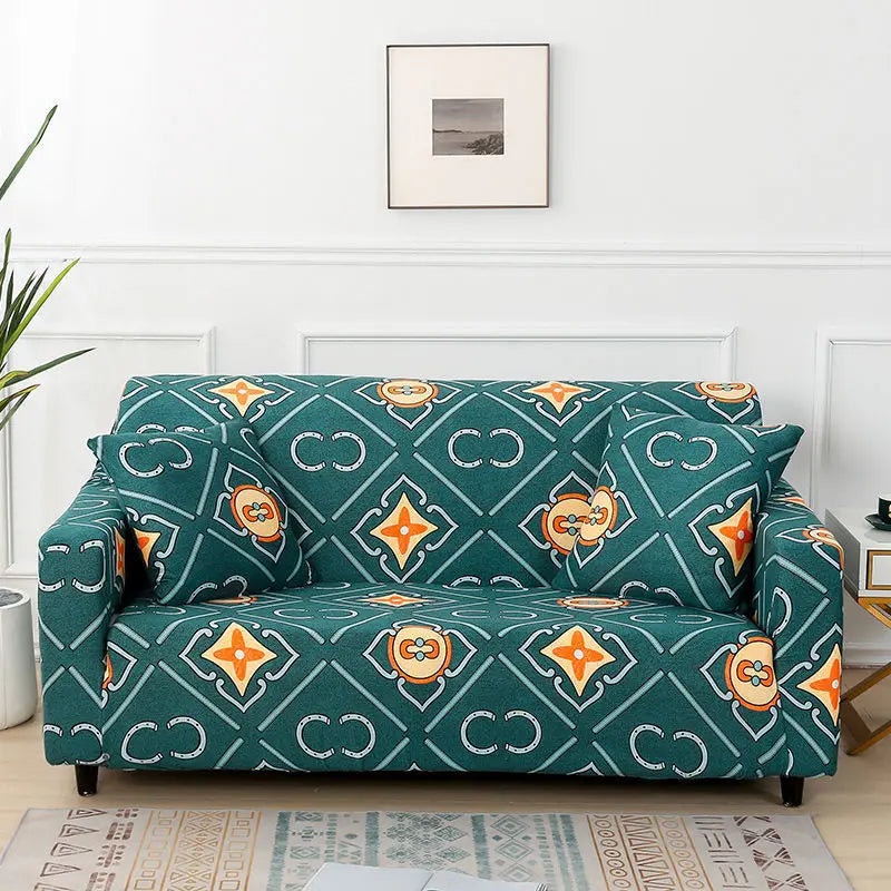 Loveseat Covers Stretch Floral ELISIA Bright Spring-Single
