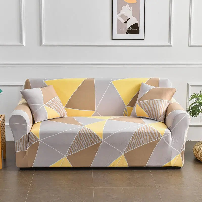 Loveseat Covers Stretch Floral VIRELLE Space-Single Seat