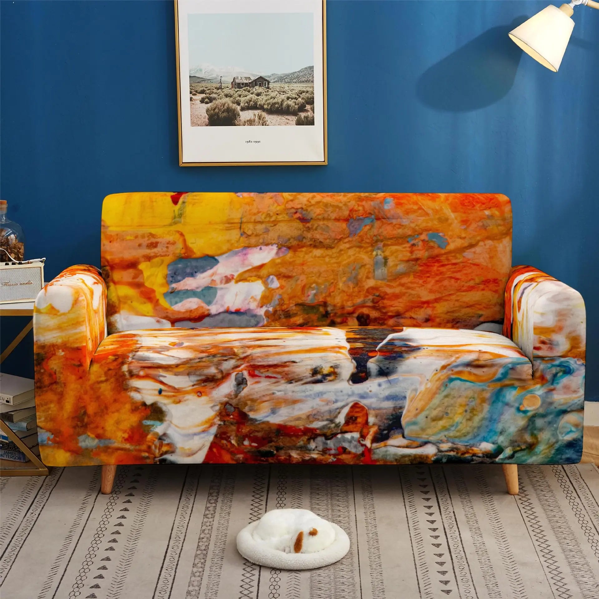 Loveseat Covers Stretch Non-Slip CHERIEA BDB52-190x230cm Three Seat