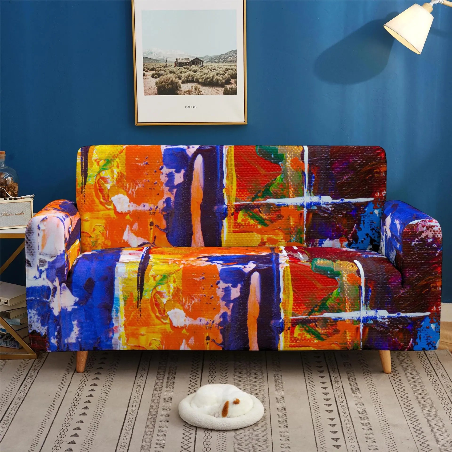 Loveseat Covers Stretch Non-Slip CHERIEA BDB53-90x 140cm One Seat