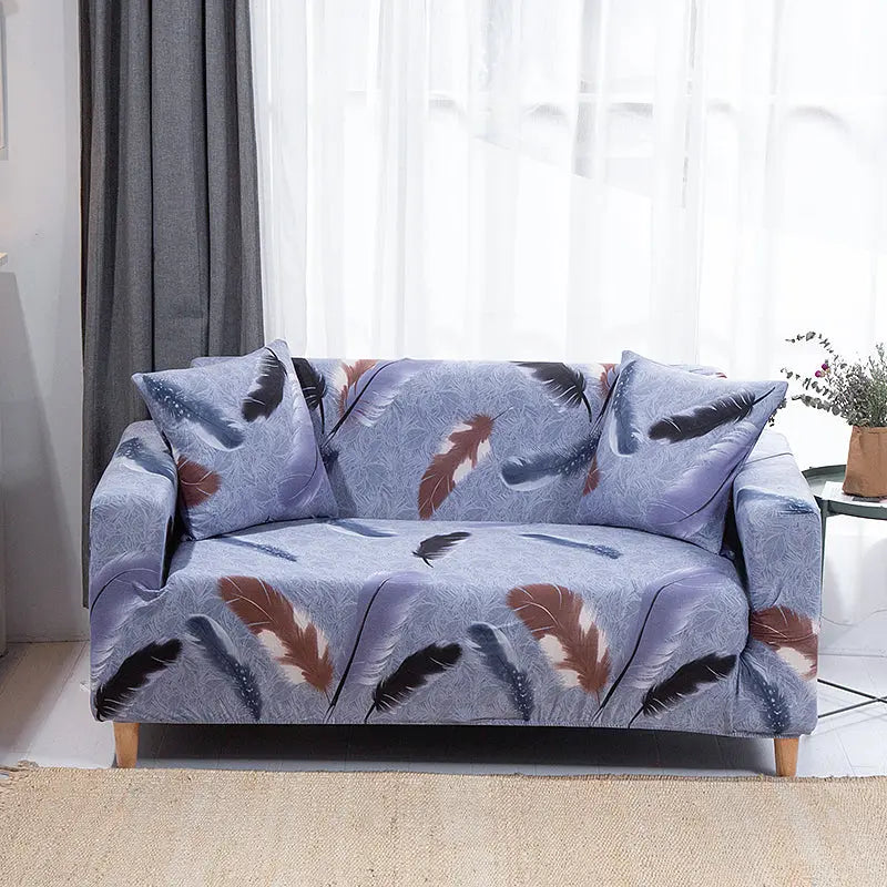 Loveseat Covers Stretch Striped AURELIA A3-Single seat90 to140cm