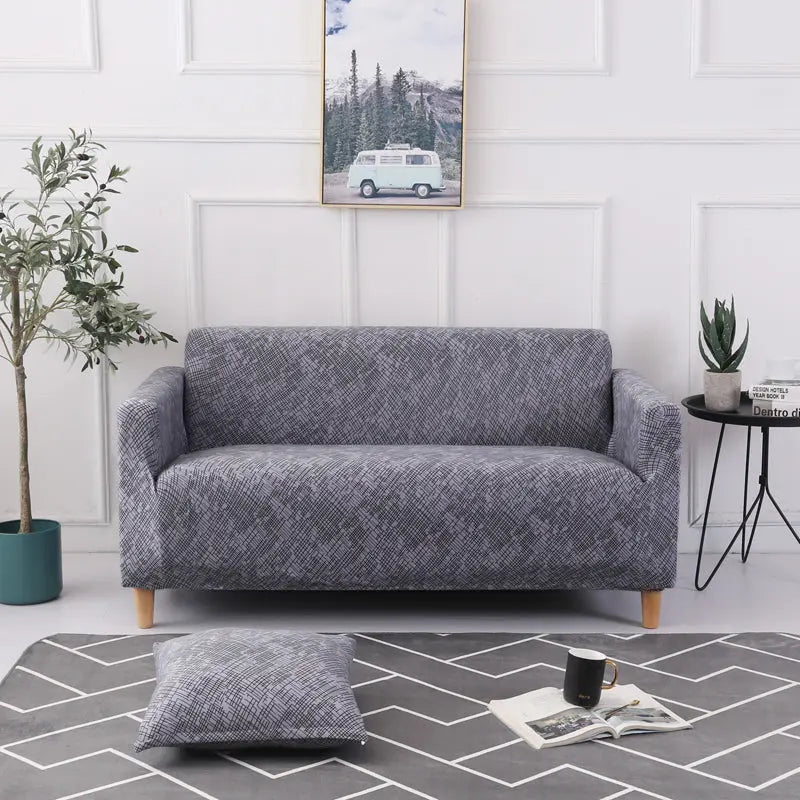 Loveseat Covers Stretch Striped AURELIA A7-Single seat90 to140cm