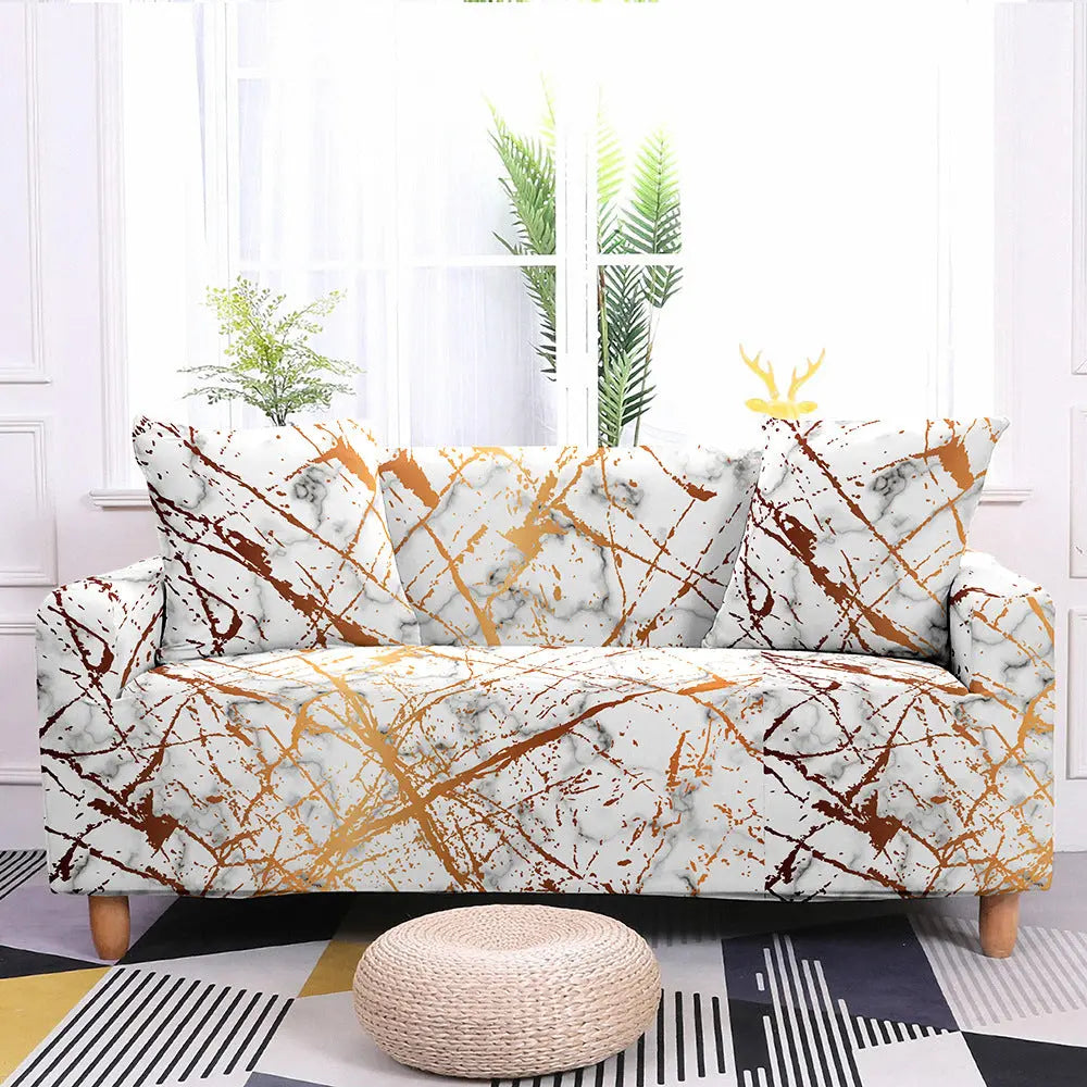 Loveseat Covers Stretchable Full-Cover LUMIÈRE D-185or230cm