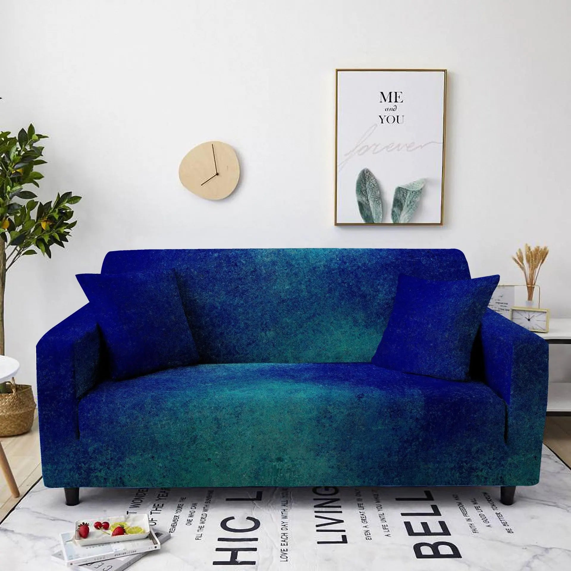 Loveseat Covers Stretchable Full-Cover LUMIÈRE H-145or185cm