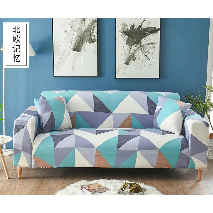 Loveseat Covers Stretchable Non-Slip LUMIERA Nordic Memory-90to140 Single
