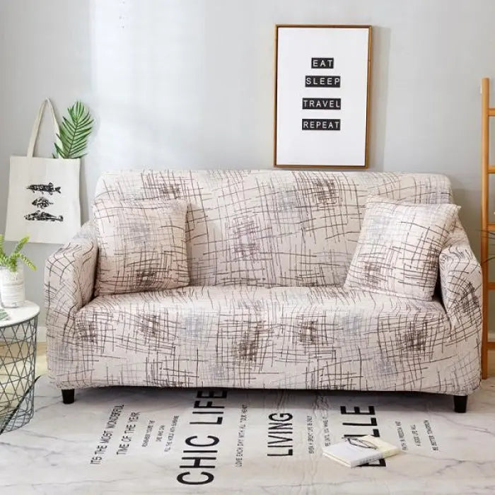 Loveseat Covers Stretchable Non-Slip LUMIERA Yuman Time-145to185 Double