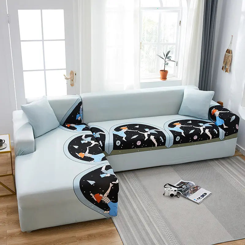 Loveseat Covers Stretchable Pet-Friendly LUMIERA Beta-Pillowcase