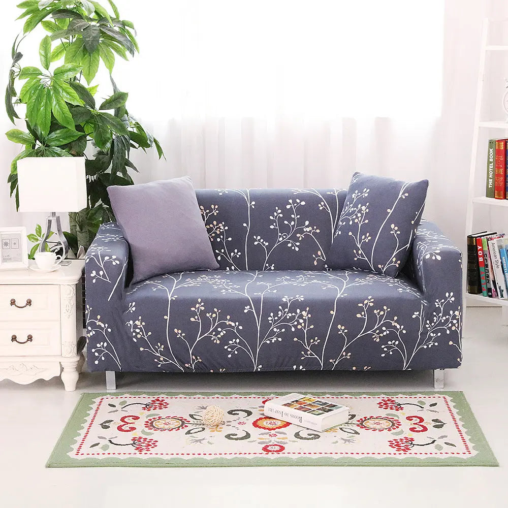 Loveseat Covers Stretchable Polyester LUMIERE Low Profile-Three Seat Sofa Cover