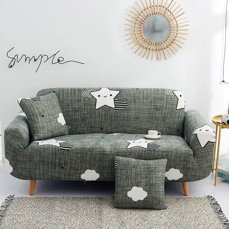 Loveseat Covers Stretchable Polyester TENDREO 18 style-L