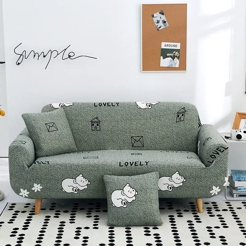 Loveseat Covers Stretchable Polyester TENDREO 9 style-L