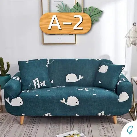 Loveseat Covers Stretchable Printed Éclatia A2-2seat 2pillows
