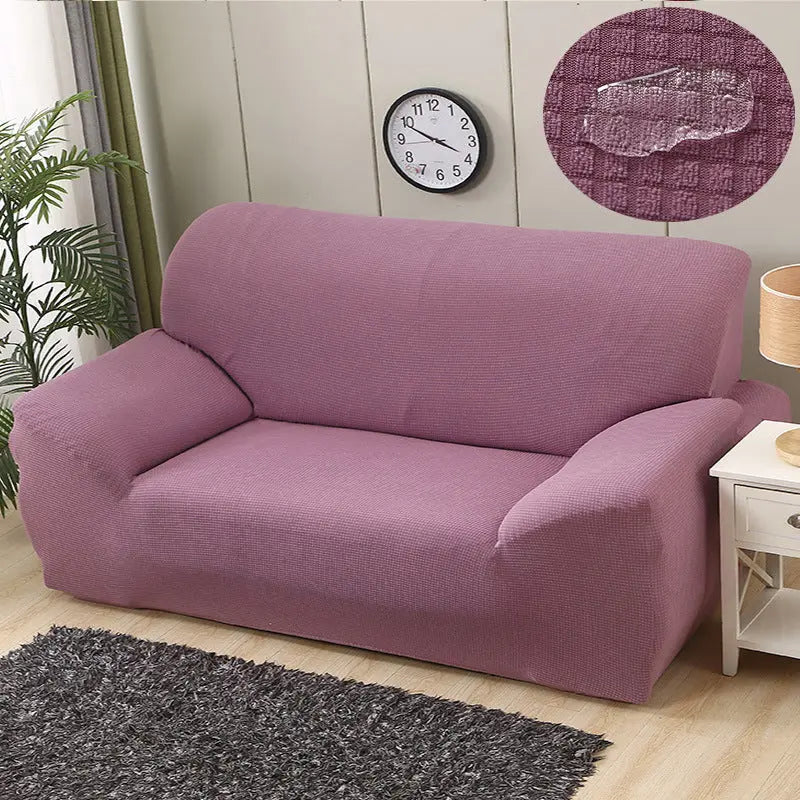 Loveseat Covers Waterproof Knitted Éclara Pink-Four people