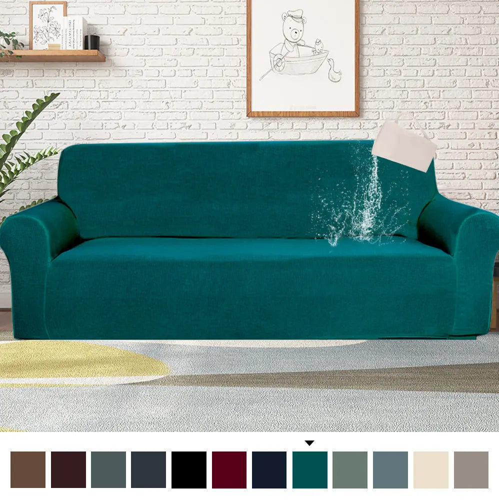 Loveseat Covers Waterproof Pet-Friendly EAUCLAIR Blue-1seat