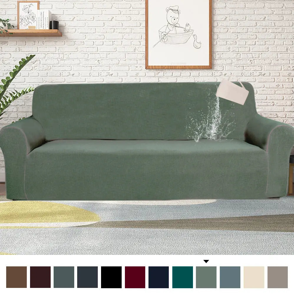 Loveseat Covers Waterproof Pet-Friendly EAUCLAIR Forest Green-4 seater