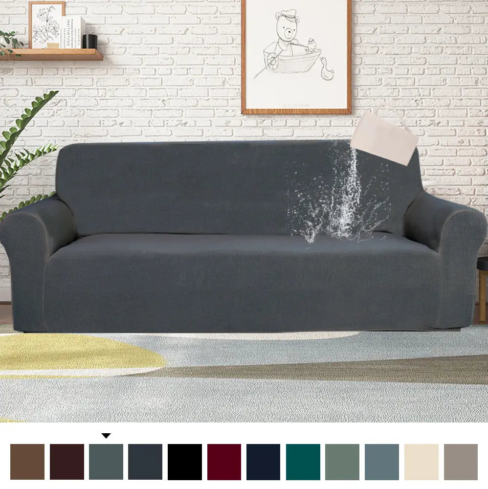 Loveseat Covers Waterproof Pet-Friendly EAUCLAIR Grey-2seater