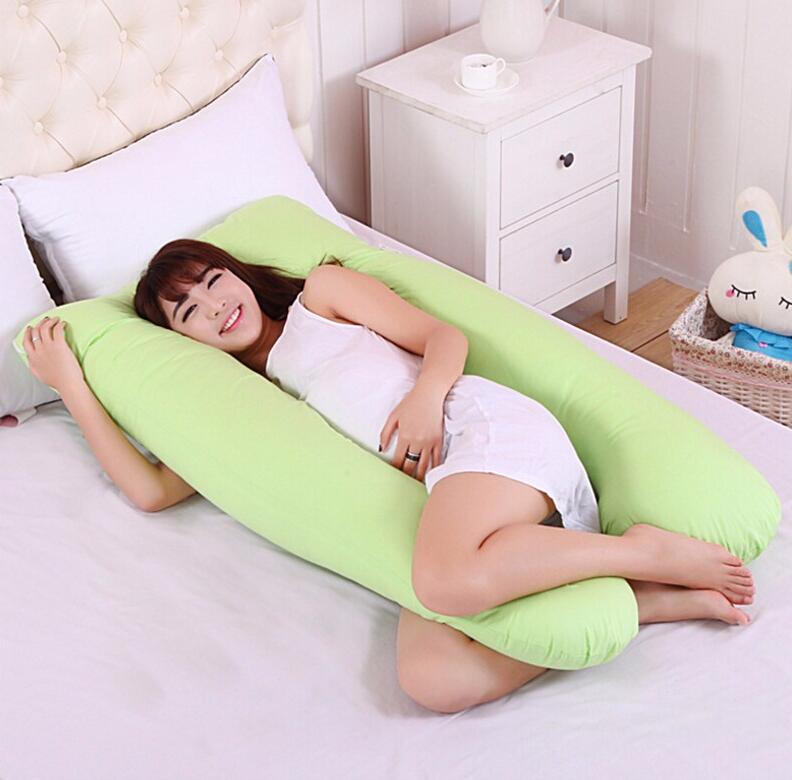 Maternity Body Pillow Cotton Comfort LUNELLE Green