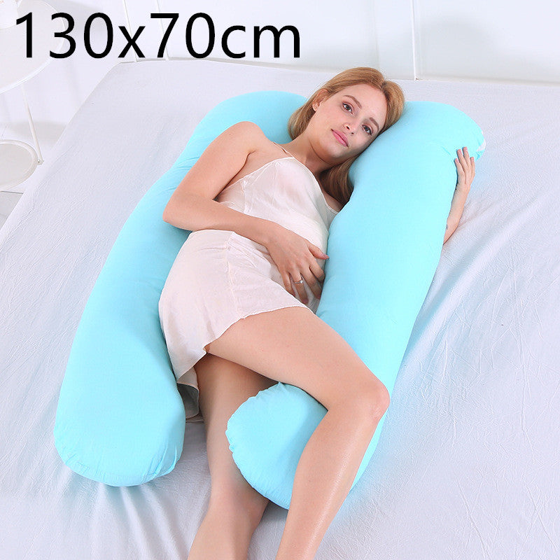 Maternity Body Pillow Cotton Comfort LUNELLE Lake blue 130x70cm
