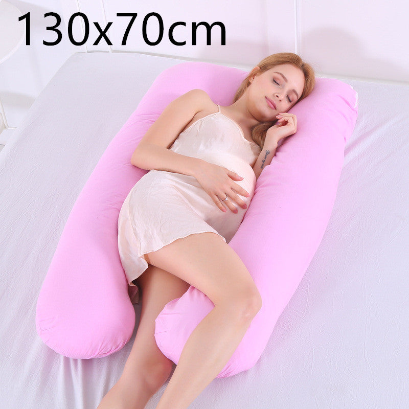 Maternity Body Pillow Cotton Comfort LUNELLE Pink 130x70cm