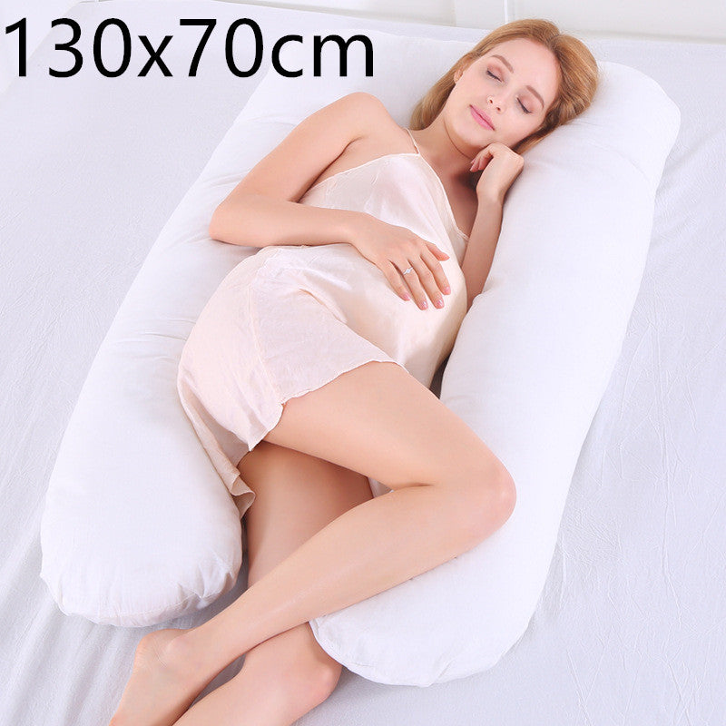 Maternity Body Pillow Cotton Comfort LUNELLE White 130x70cm