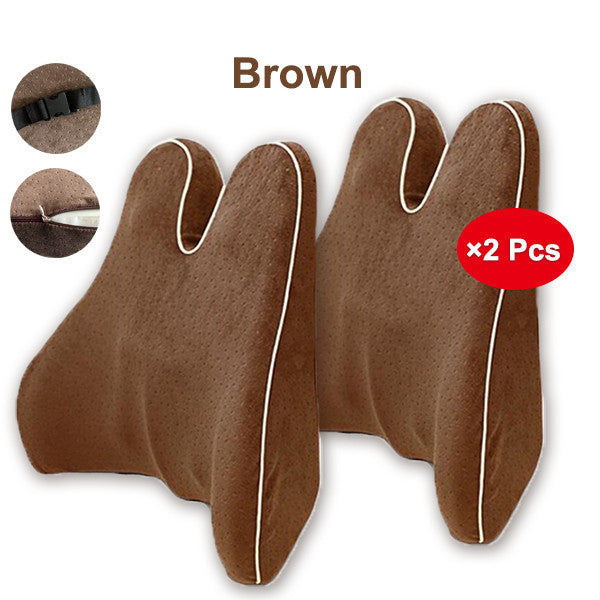 Memory Foam Lumbar Support Élania Brown-2PCS
