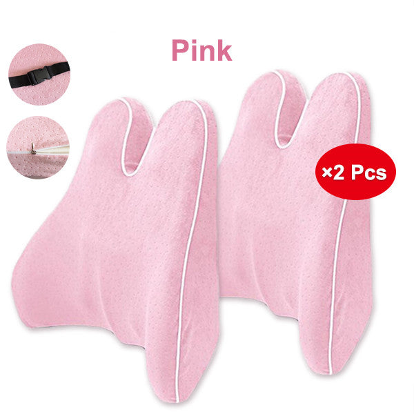 Memory Foam Lumbar Support Élania Pink-2PCS