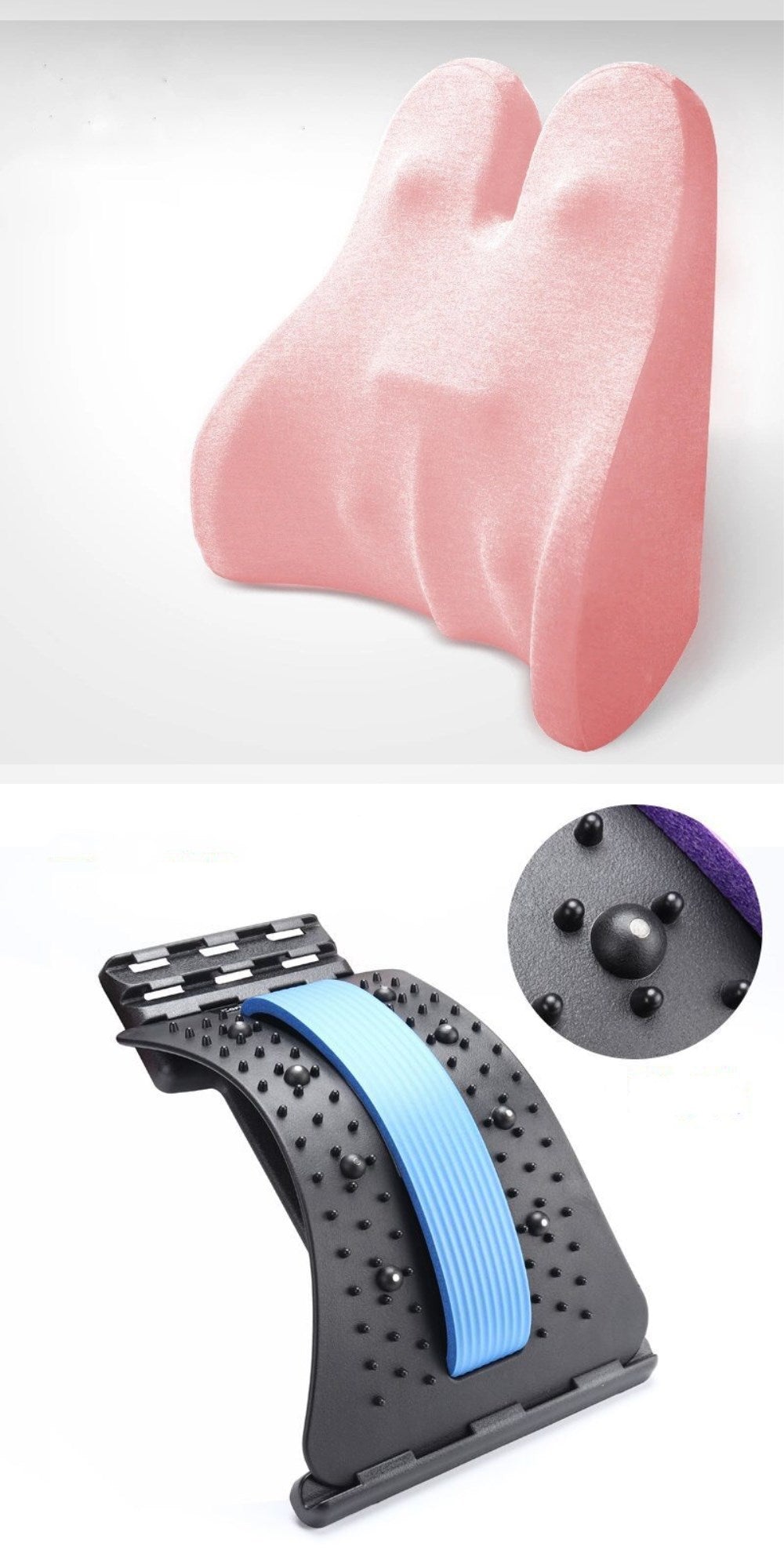 Memory Foam Lumbar Support Élania Pink strap-SET