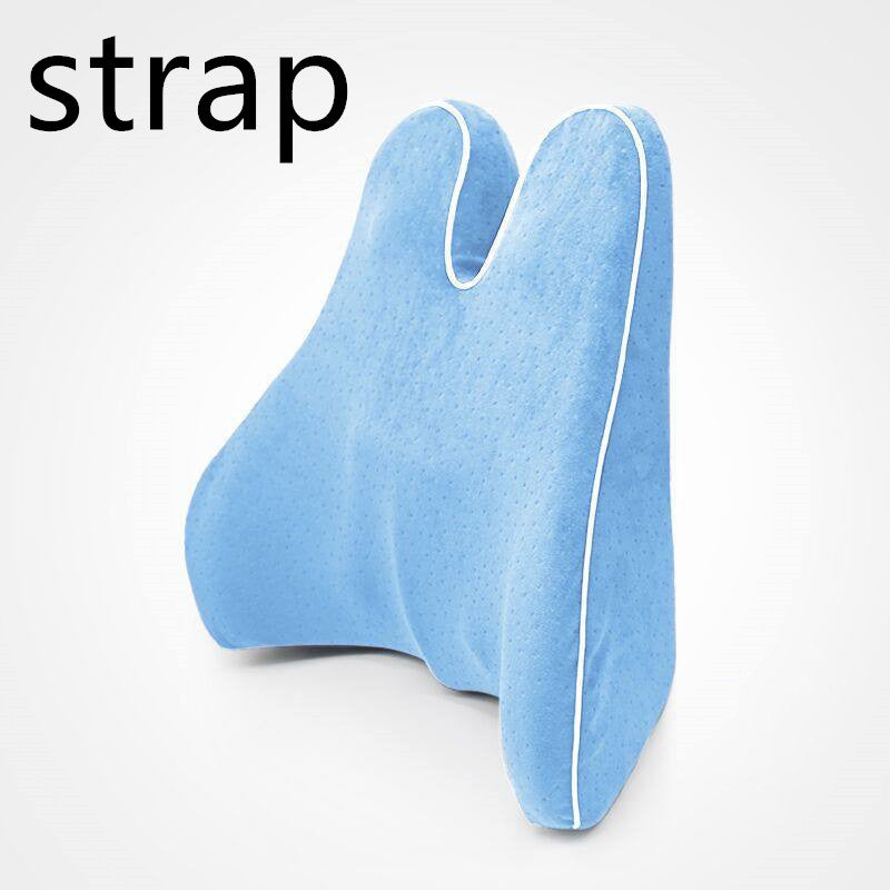 Memory Foam Lumbar Support Élania Sky blue strap-43x16x39